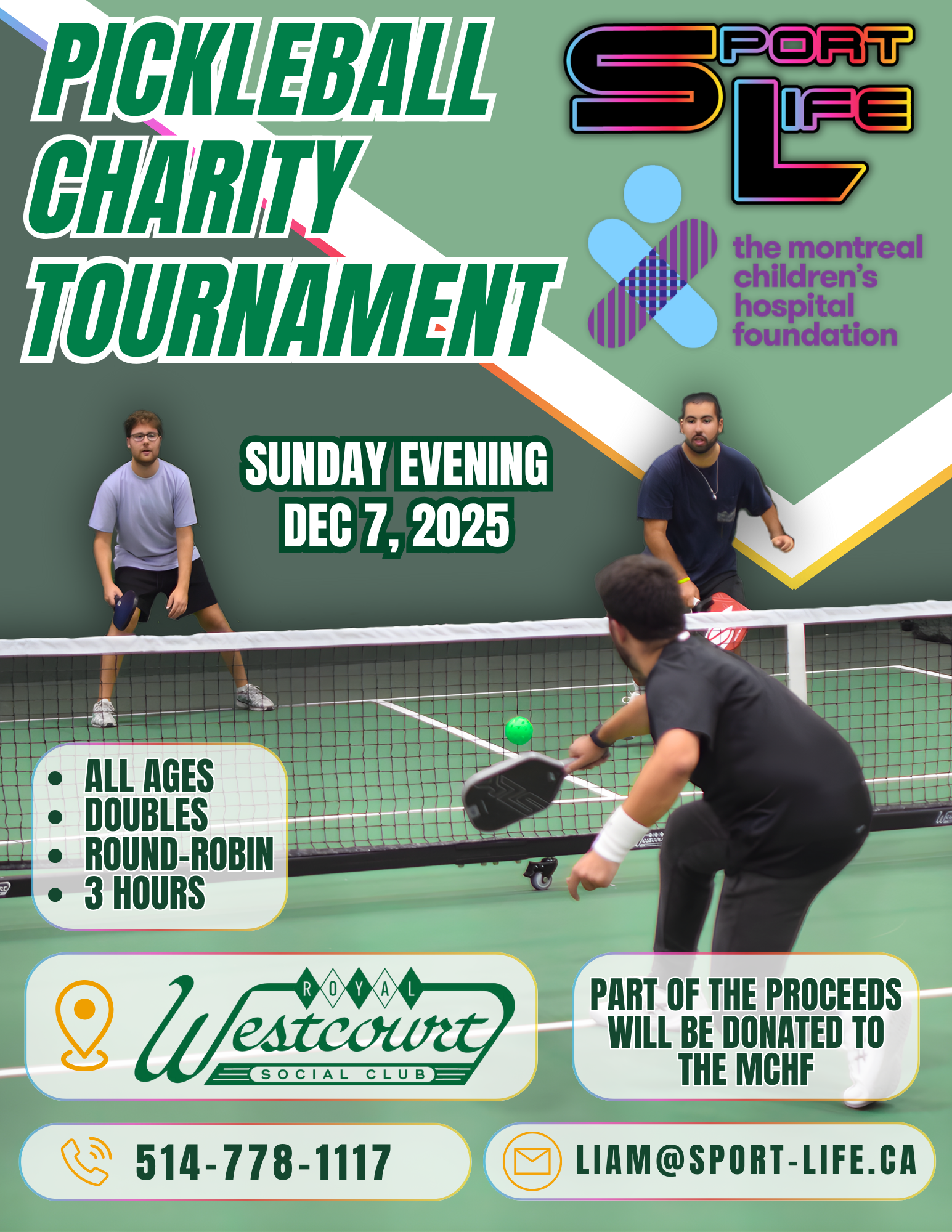 Winter Pickleball Charity Tournament